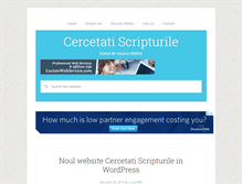 Tablet Screenshot of cercetatiscripturile.intercer.net